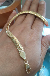 18K SNAKE BRACELET 7MM